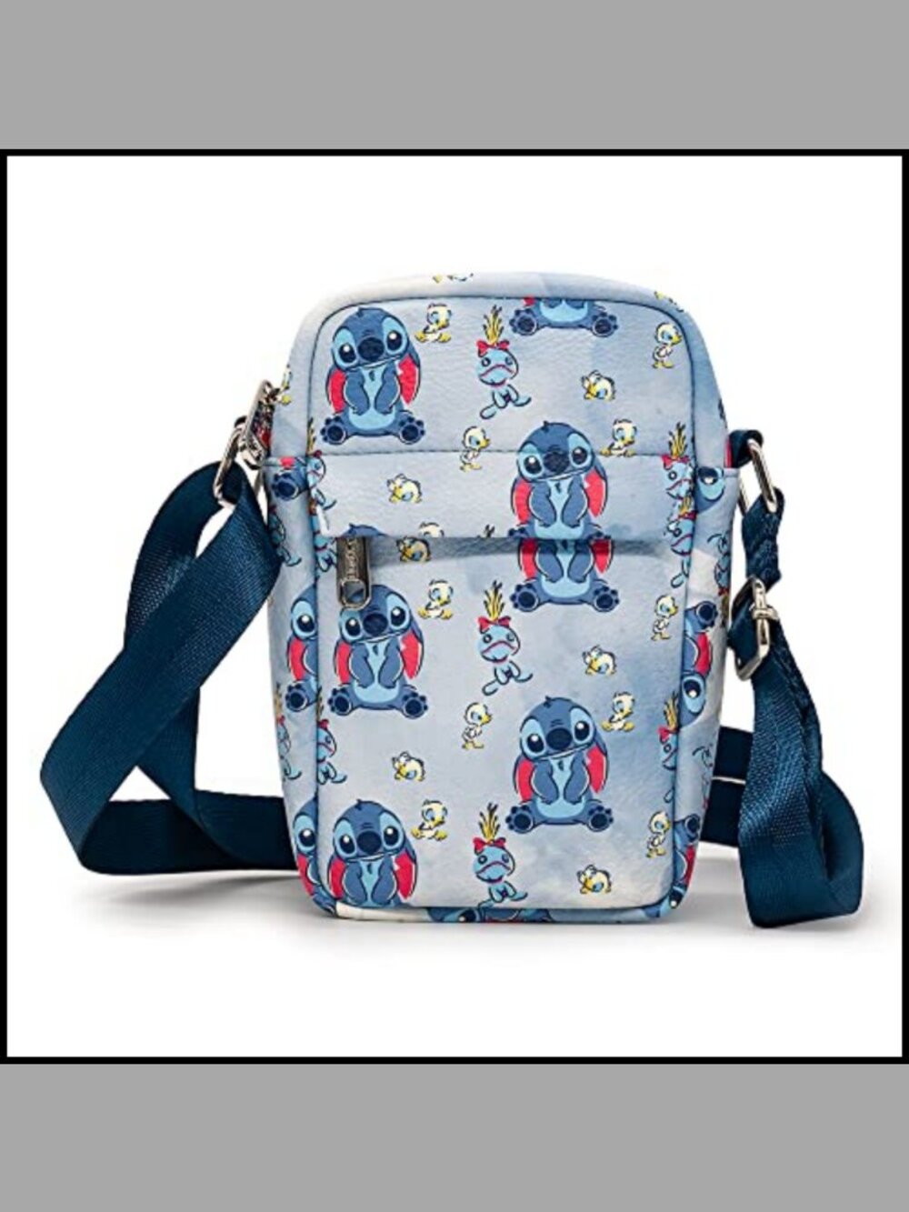 Disney Lilo & Stitch Crossbody Bag Vegan Leather Adjustable Strap